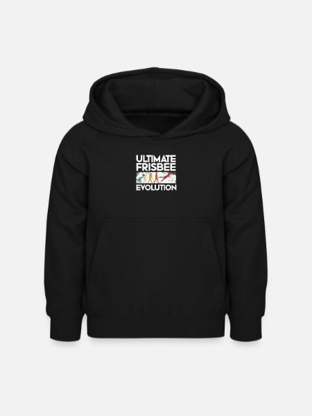 Ultimate Frisbee Evolution - Kinder Hoodie - Schwarz