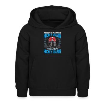 Ice Hockey Season Eishockey - Kinder Hoodie - Schwarz - Vorne - AI Model Kid Female (0cm)