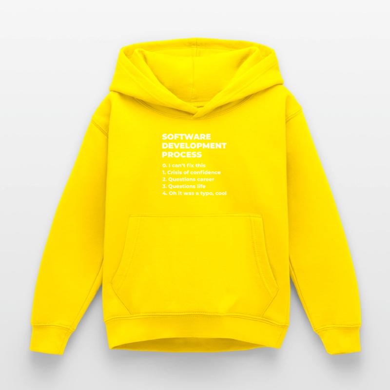 Software Development Process Programmer Coder Nerd Kinder Hoodie