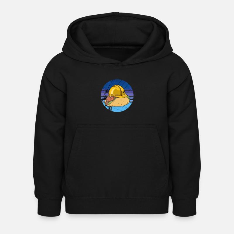 Taco elektriker geschenk - Kinder Hoodie - Schwarz