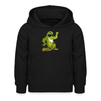 Cucumber - Kids Hoodie - black - Front - AI Model Kid Female (0cm)