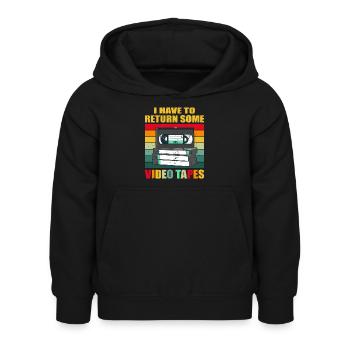 Videokassette Tape Neunziger Geschenk - Kinder Hoodie - Schwarz - Vorne - AI Model Kid Female (0cm)