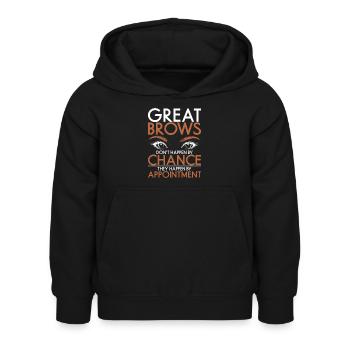 Eyebrow Beautician Gift Brow Artist - Kids Hoodie - black - Front - AI Model Kid Female (0cm)