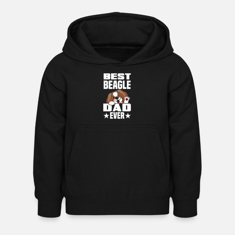 Lustiges Beagle Geschenk Beagle Papa Beagle Dad - Hoodie til børn - sort