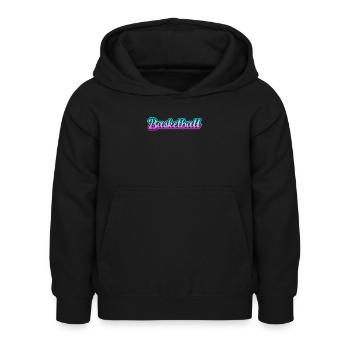 Basket-ball - Sweat à capuche Enfant - noir - Devant - AI Model Kid Female (0cm)