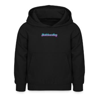 Skateboarding - Kinder Hoodie - Schwarz - Vorne - AI Model Kid Female (0cm)