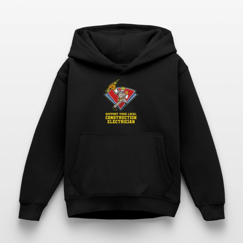 Electrician Electrical Engineer Electronics Technician Kids Hoodie