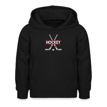 Hockey Hockey sur glace - Sweat à capuche Enfant - noir - Devant - AI Model Kid Female (0cm)