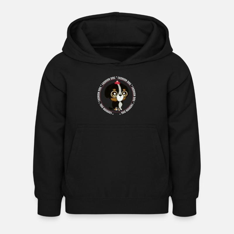 Mode Chien - Sweat à capuche Enfant - noir