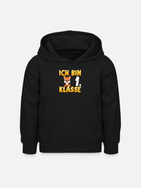 Ich bin 1. Klasse - Kinder Hoodie - Schwarz