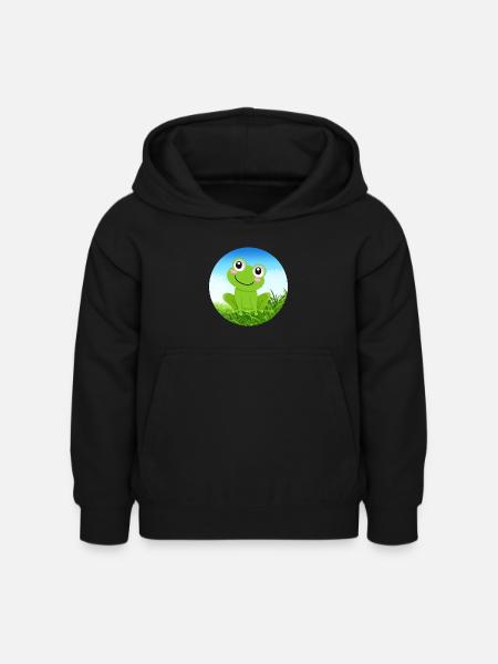 Frog - Kids Hoodie - black