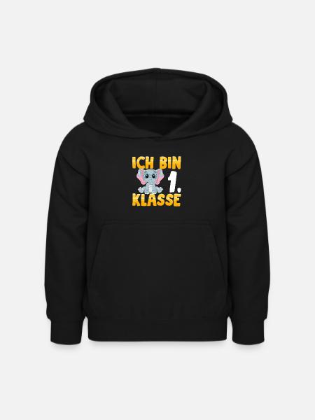 Ich bin 1. Klasse - Kinder Hoodie - Schwarz