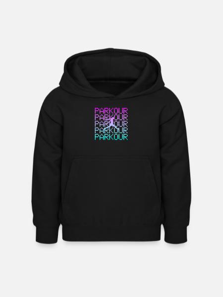 parkour - Kinder Hoodie - Schwarz
