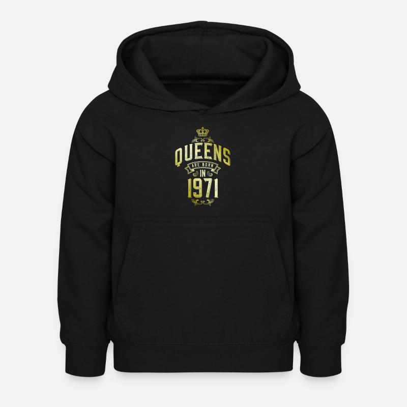 Queens nés en 1971 - Sweat à capuche Enfant - noir