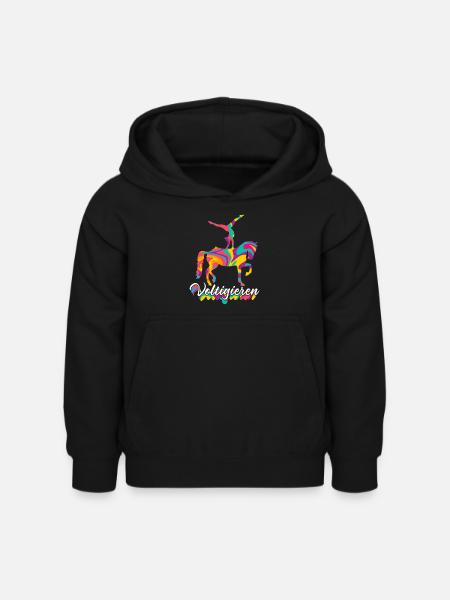 Voltigieren - Kinder Hoodie - Schwarz