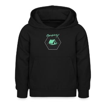 Camp - Sweat à capuche Enfant - noir - Devant - AI Model Kid Female (0cm)