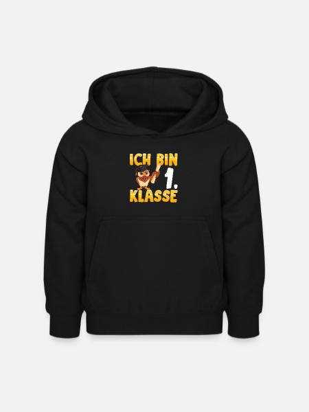 Ich bin 1. Klasse - Kinder Hoodie - Schwarz