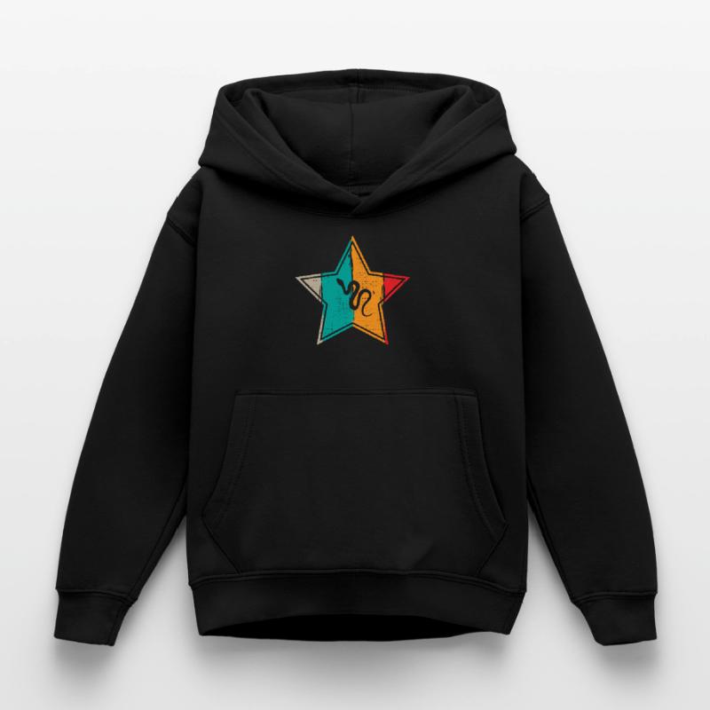 Snake Retro Reptile Python Idée cadeau Sweat à capuche Enfant