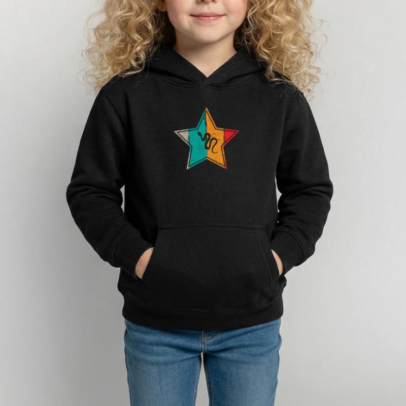 Snake Retro Reptile Python Gift idea Kids Hoodie