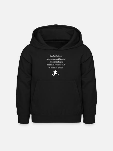 Unabhängig - Kinder Hoodie - Schwarz