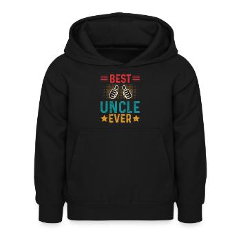 Bester Onkel Schlechter Einfluss Familie Geschenk - Kinder Hoodie - Schwarz - Vorne - AI Model Kid Female (0cm)