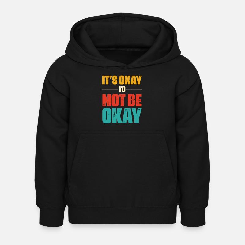 Qui est le parfait, s’il vous plaît ? Je ne le fais pas et c’est OK - Sweat à capuche Enfant - noir