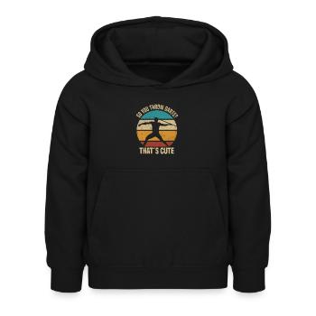Javelin throwing - Kids Hoodie - black - Front - AI Model Kid Female (0cm)