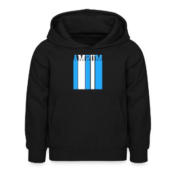 Mer du Nord Amrum - Sweat à capuche Enfant - noir - Devant - AI Model Kid Female (0cm)