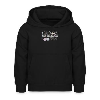 ABA Thérapeute Appliqué Comportement Analyste Halloween - Sweat à capuche Enfant - noir - Devant - AI Model Kid Female (0cm)