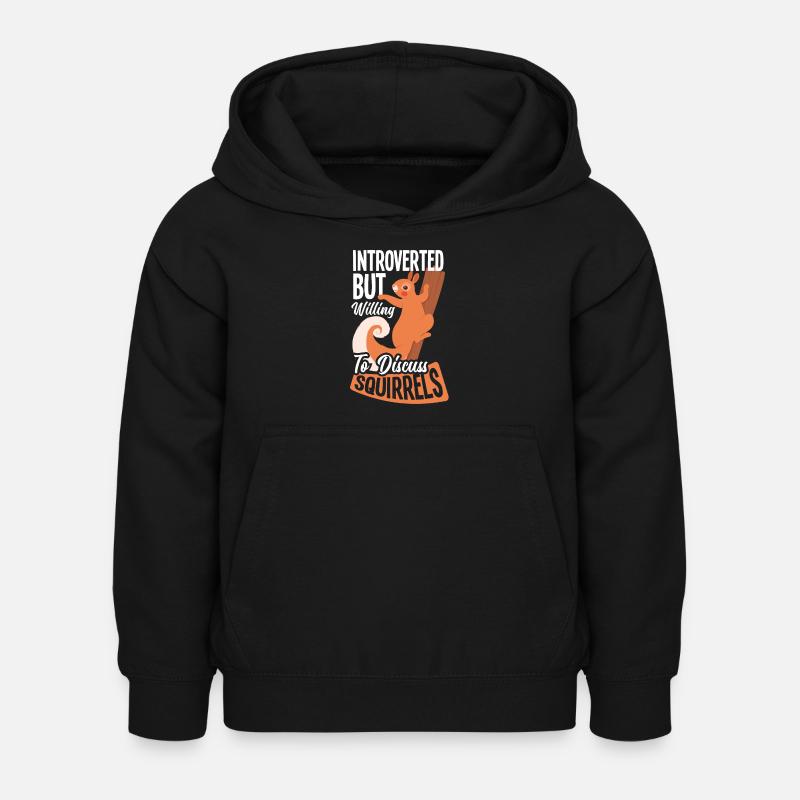 Eichhörnchen - Kinder Hoodie - Schwarz