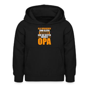 Großvater Großpapa Opi Opa - Kinder Hoodie - Schwarz - Vorne - AI Model Kid Female (0cm)