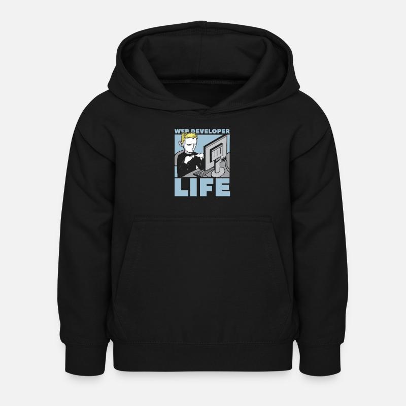 Web Developer Web Developer Web Developer - Kids Hoodie - black