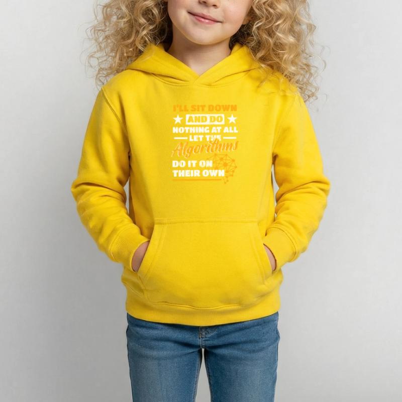 Algorithmen Computerprogrammierer Roboteringenieur Kinder Hoodie