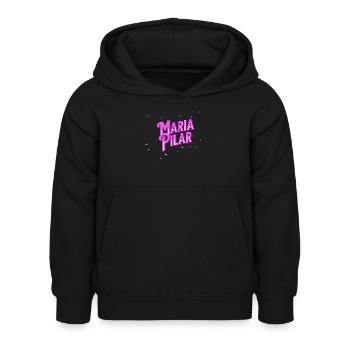 Maria Pilar name personalized - Kids Hoodie - black - Front - AI Model Kid Female (0cm)