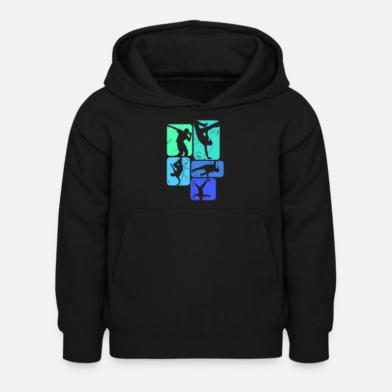 Breakdance breakdancer breakdance enfants garçons - Sweat à capuche Enfant - noir