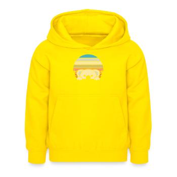 Koalas are impressive - Kids Hoodie - yellow - Front - AI Model Kid Female (0cm)