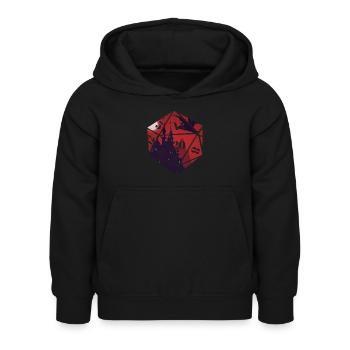RPG RPG jeux de rôle sur table jeu de rôle de joueur - Sweat à capuche Enfant - noir - Devant - AI Model Kid Female (0cm)
