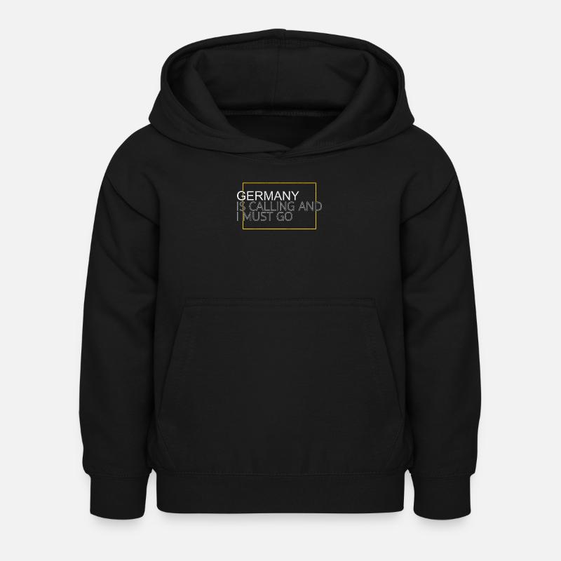 Deutschland Spruch - Kinder Hoodie - Schwarz