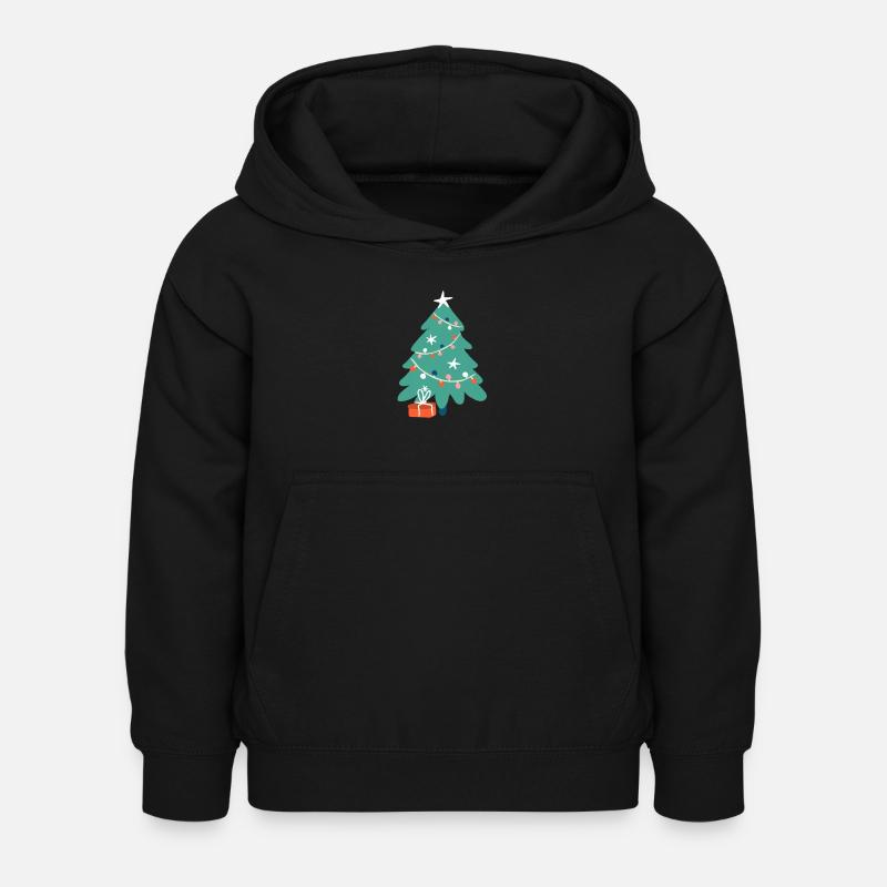 Weihnachtsbaum Tannenbaum Weihnachtsgeschenk - Kinder Hoodie - Schwarz