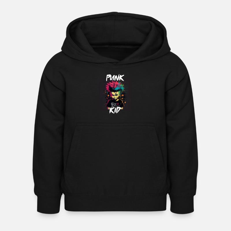 Style graffiti - Cool Punk Kid 6 - Sweat à capuche Enfant - noir