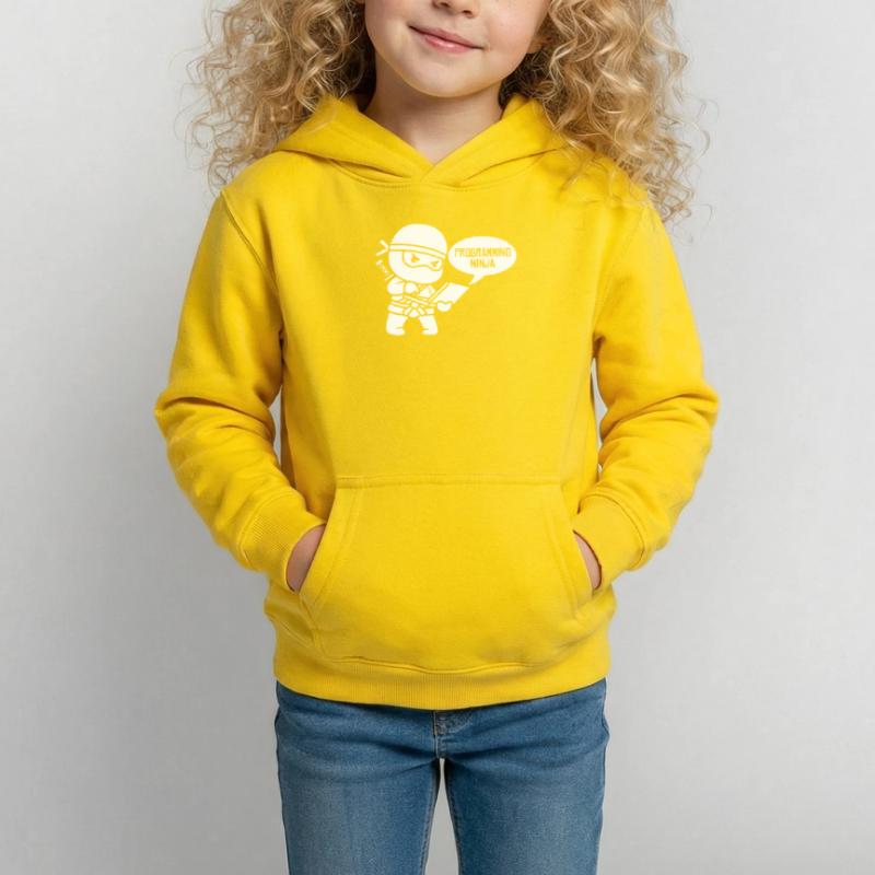 Developer Coder Programmer Ninja Kids Hoodie