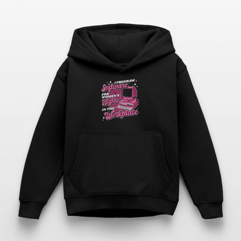 Entwickler Coder Programmierer Arbeitsplatz Kinder Hoodie