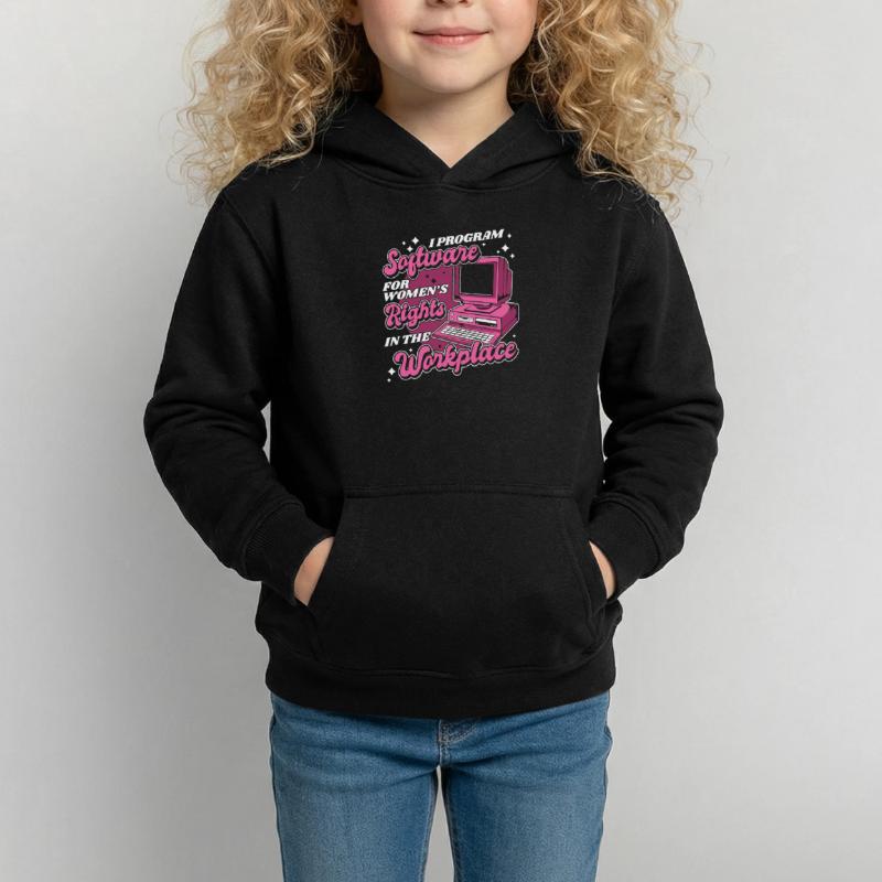 Entwickler Coder Programmierer Arbeitsplatz Kinder Hoodie