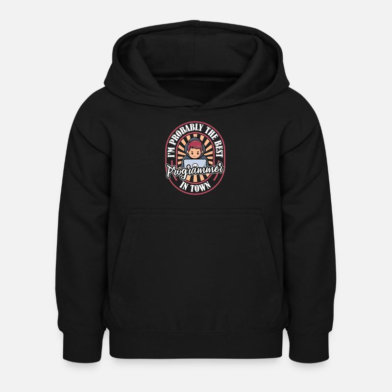 Developer Coder Programmer Funny - Kids Hoodie - black