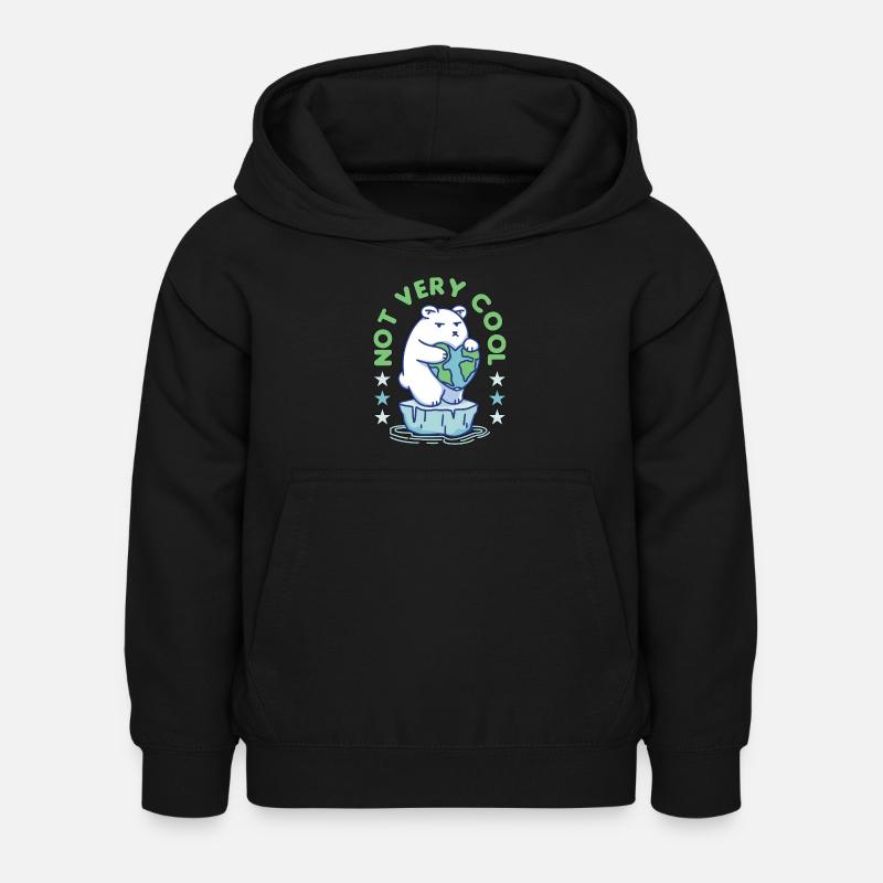 Global Warming Not Very Cool Environment Science - Kinder Hoodie - Schwarz