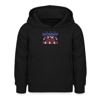 4 juillet Amérique Maman du pétard - Sweat à capuche Enfant - noir - Devant - AI Model Kid Female (0cm)