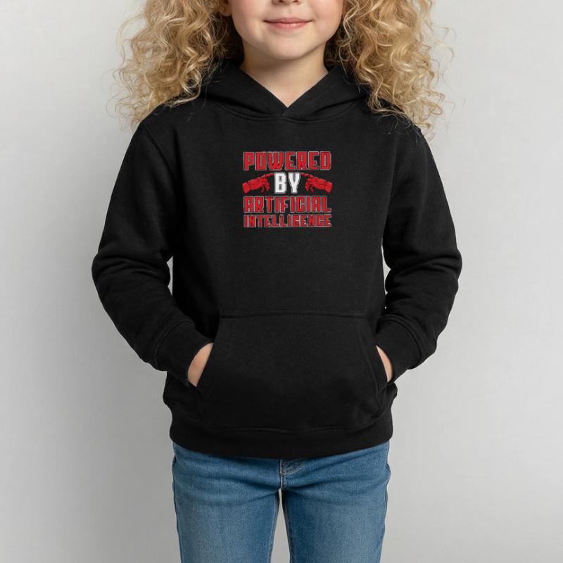 Artificial Intelligence Powered By Artificial Kids Hoodie