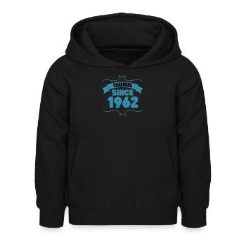 61st Birthday Party Gift Charming since 1962 - Kids Hoodie - black - Front - AI Model Kid Female (0cm)