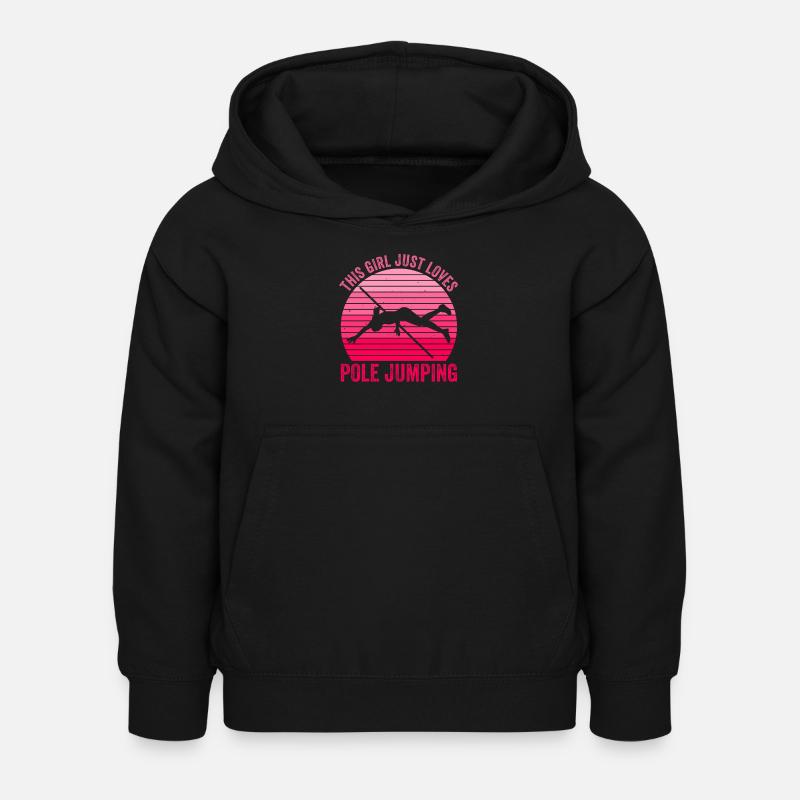 Stabhochspringer Mädchen Stabhochspringen - Sweat à capuche Enfant - noir