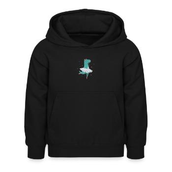 Ballett - Kinder Hoodie - Schwarz - Vorne - AI Model Kid Female (0cm)